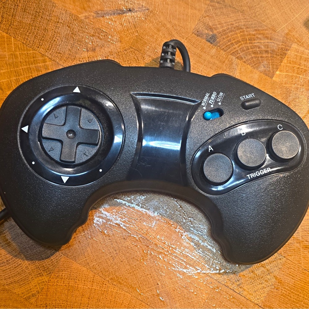 Turbo Wired Video Game Controller Gamepad for Console, Black